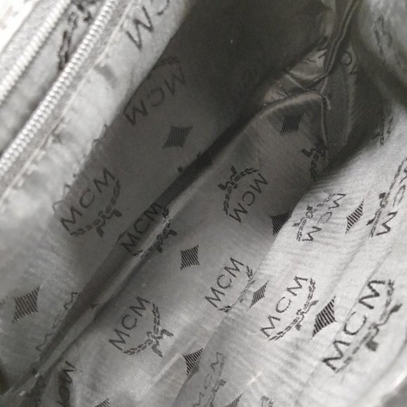 Auth Mcm Backpack Bag Black Leather #36590M11 - Picture 8 of 9